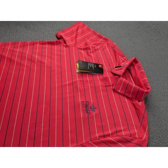 Under Armour Polo Shirt Mens Medium Performance Stripe 2.0 Golf Stretch - Picture 16 of 16